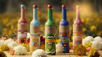 Hand-Painted Tequila Bottles