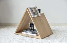 Abstract Triangular Side Tables