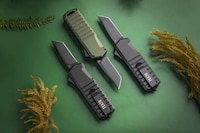 Tactical Titanium-Coated Pocket Knives Image 1