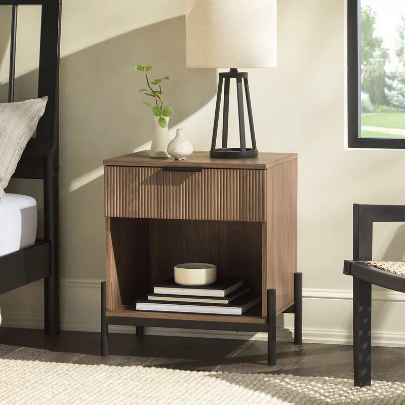 Scandinavian Reeded Nightstands