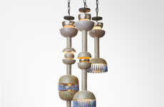 Futuristic Totemic Lighting Series