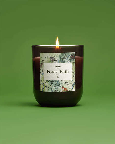 Forest-Inspired Bath Candles