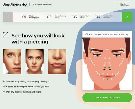 Virtual Piercing Apps