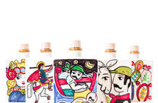 Hand-Painted EVOO Bottles