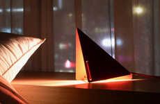 Paper-Inspired Half-Folded Lamps