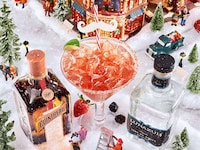 Moustachioed Holiday Margaritas