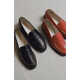 Sleek Collaborative Leather Loafers Image 3