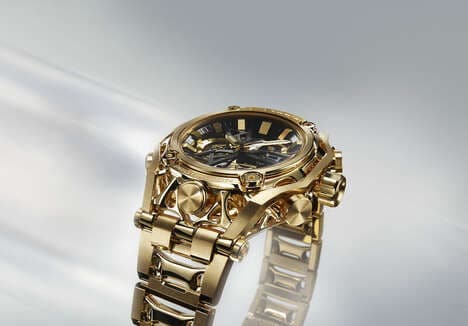 AI-Trained Golden Watch Designs