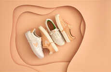 Warm Tonal Peach Sneakers