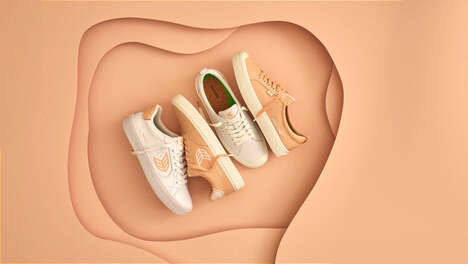 Warm Tonal Peach Sneakers
