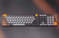 Modular Hexagonal Cap Keyboards