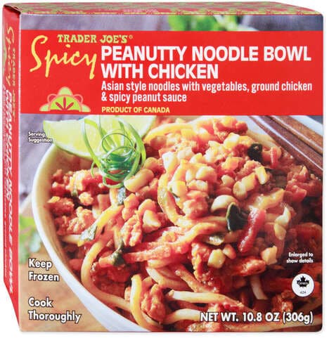 Microwavable Peanut Noodle Bowls