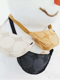 Patterned Round Shoulder Bags Image 1