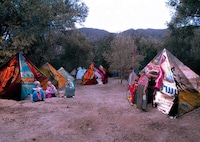 Billboard-Transformed Tent Shelters