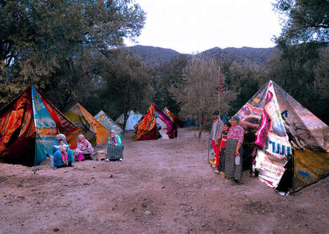 Billboard-Transformed Tent Shelters