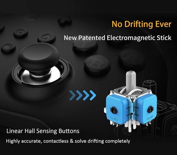 Electromagnetic Joystick Gaming Controllers Image 2