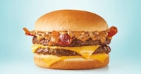 Bacon-Topped Peanut Butter Burgers Image 1