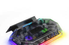 Transparent RGB Docking Stations