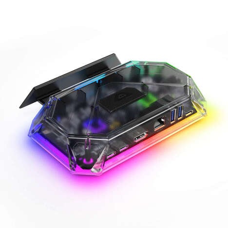 Transparent RGB Docking Stations