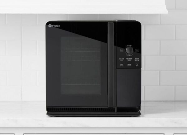 GE Profile - Smart Indoor Smoker - Black