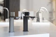 Sleek Geometry-Inspired Faucets