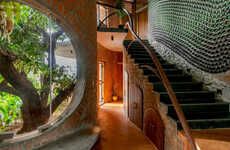 Curvaceous Brick Forest Homes