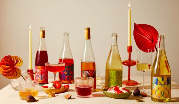 Vibrant Non-Alcoholic Wine Labels