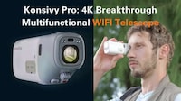 High-Power Palm-Sized Telescopes