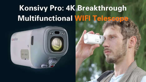 High-Power Palm-Sized Telescopes