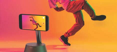 User-Tracking Smartphone Stands