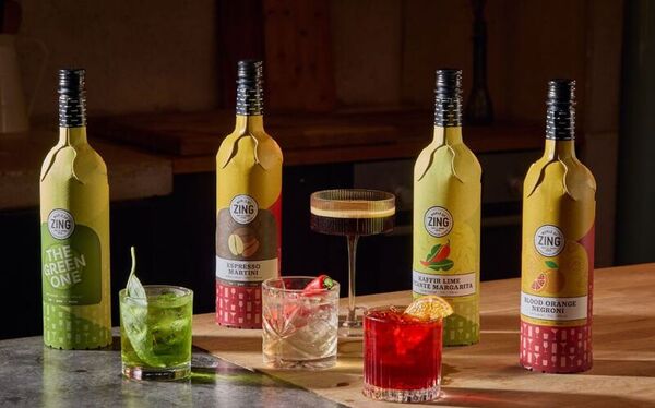 Paper Bottle-Packaged Cocktails