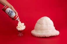 Whipped Cream-Themed Fuzzy Hats