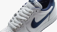 Minimal Metallic-Detailed Sneakers Image 1