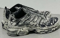 Pre-Worn Paint-Splattered Sneakers Image 1