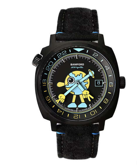 Artist-Collaborative Graphic Timepieces