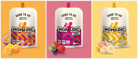 Nutritious Pouch-Packaged Yogurts