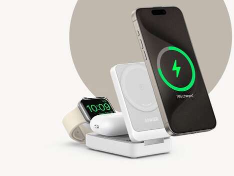 Collapsible Three-in-One Chargers