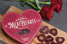 Valentine's Beef Jerky Hearts