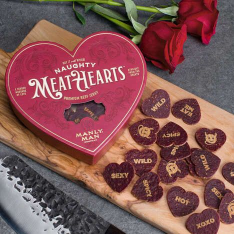 Valentine's Beef Jerky Hearts