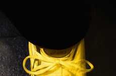 Bright Yellow Collaborative Sneakers