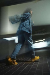 Bright Yellow Collaborative Sneakers Image 3