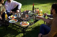 Portable Folding Barbecue Tables