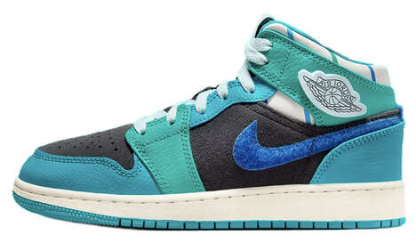 Basketball Team-Tonal Mid-Cut Sneakers