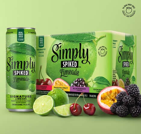 Alcohol-Infused Limeade Beverages