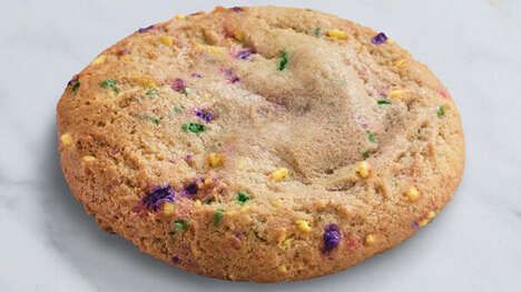 Buttery Mardi Gras Cookies