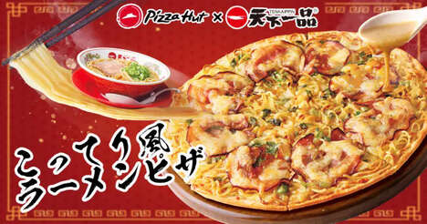 Ramen Noodle-Topped Pizzas