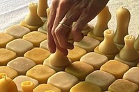 Eco-Friendly Beeswax Chess Sets Image 2