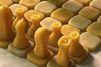 Eco-Friendly Beeswax Chess Sets Image 3