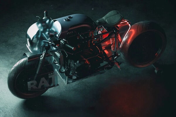 Futuristic Transparent Cafe Racers