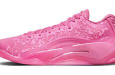 Vibrant Pink Basketball Sneakers